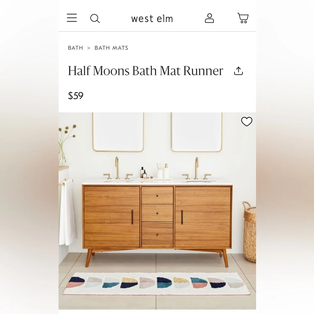 WEST ELM Colorful Geometric Pattern Rug 24